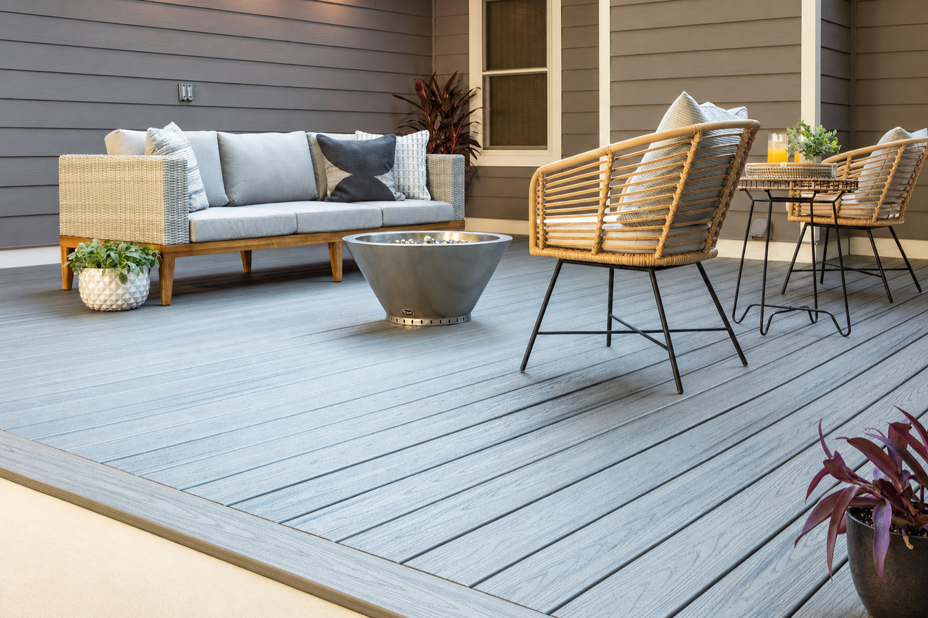 Trex deck installation